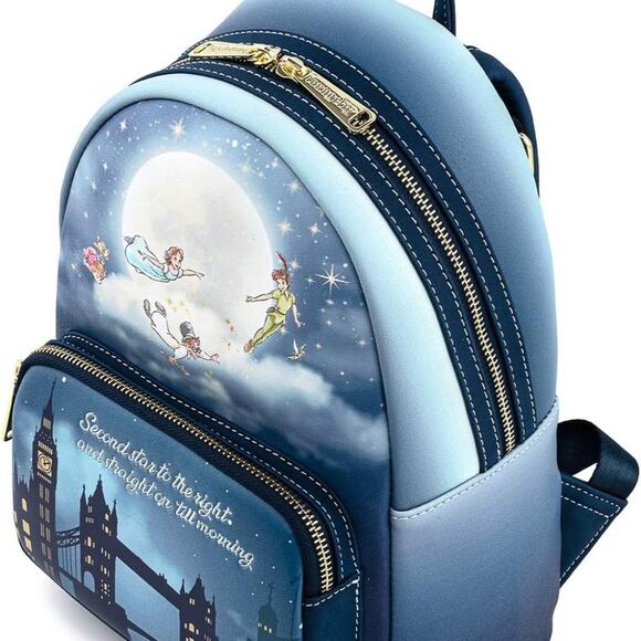 NWT Loungefly Peter Pan Second Star Glow Backpack main image 13